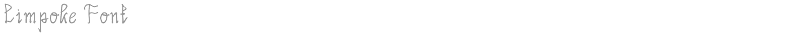Limpoke font preview